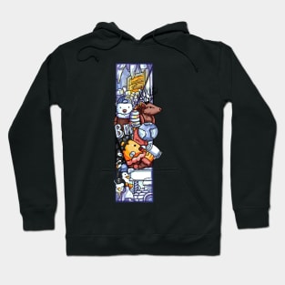 Initial Letter I doodle art Hoodie